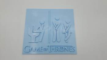 Game of Thrones funny toilet sign