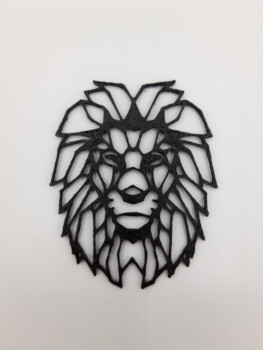 Lion Wall Sculpture 2D